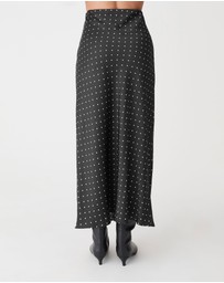 Forcast - Courtney Bias Satin Skirt