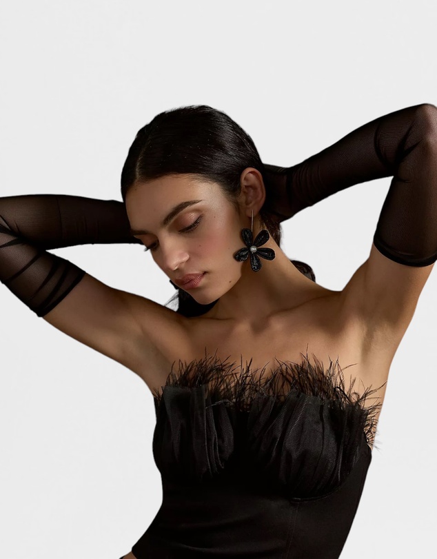 High Heel Jungle - The Lily Long Mesh Glove