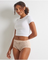 Kayser - 2 Pack Daily Essentials Micro & Geo Lace Full Brief (465 )