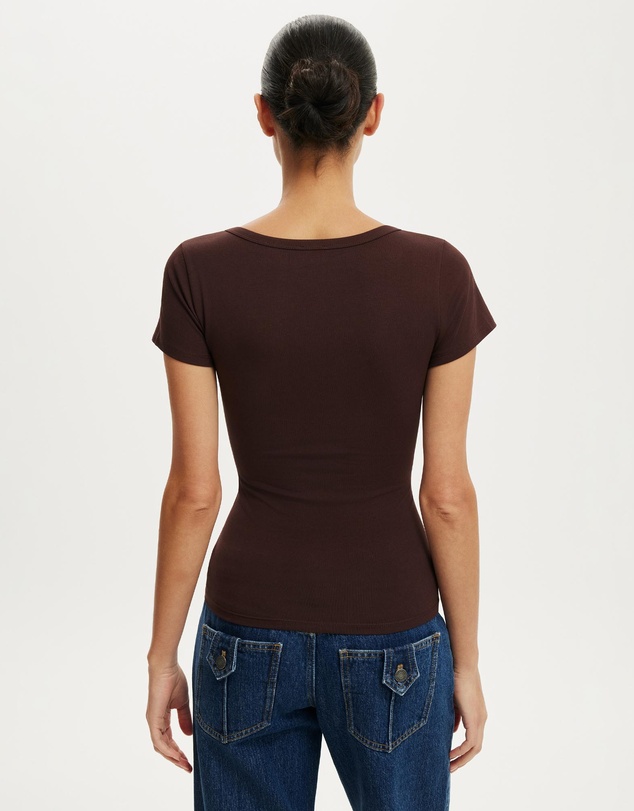 Cotton On - Everyday Smooth Scoop Neck Tee