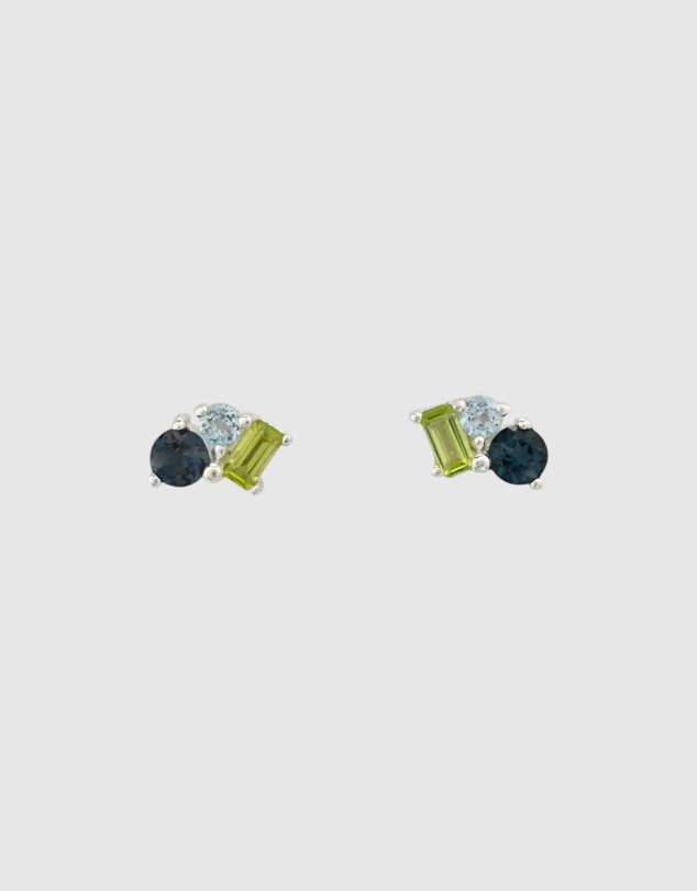 Von Treskow - Gemstone Triplet Cluster Studs II