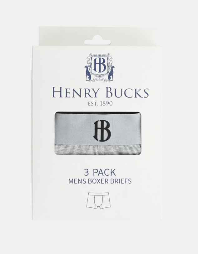 Henry Bucks - Henry Bucks Cotton Underwear Pack of 3