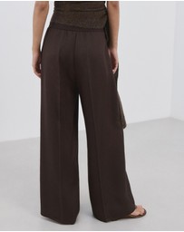 M.N.G - High-Waisted Lyocell Trousers