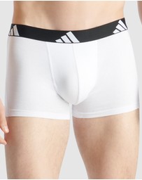 adidas Sportswear - 3 Pack Active Flex Cotton Trunk Underwear