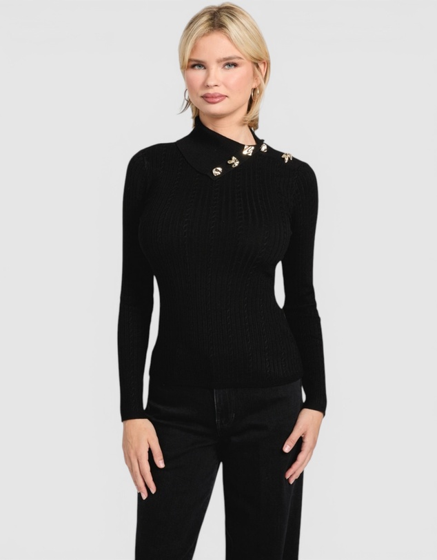GUESS - GUESS Eco Priscilla Cable Rib Sweater
