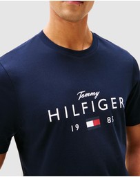 Tommy Hilfiger - Logo Graphic Jersey Crew Neck T-Shirt