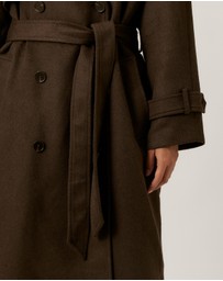 Tussah - Lillian Double Breasted Wool Blend Coat
