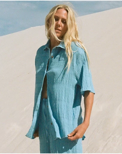 Billabong - Womens Laura Oversized Short Sleeve Shirt