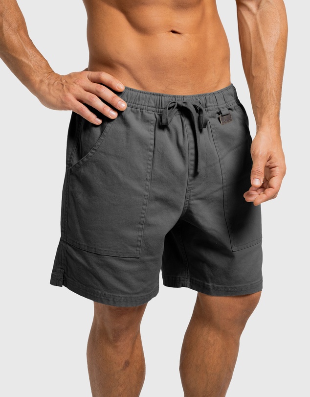 Coast Clothing - Biarritz Canvas Shorts - Charcoal