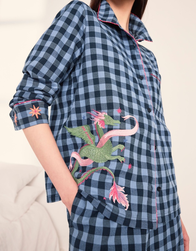 Chelsea Peers - Organic Cotton Dragon Hero Long Pyjama Set