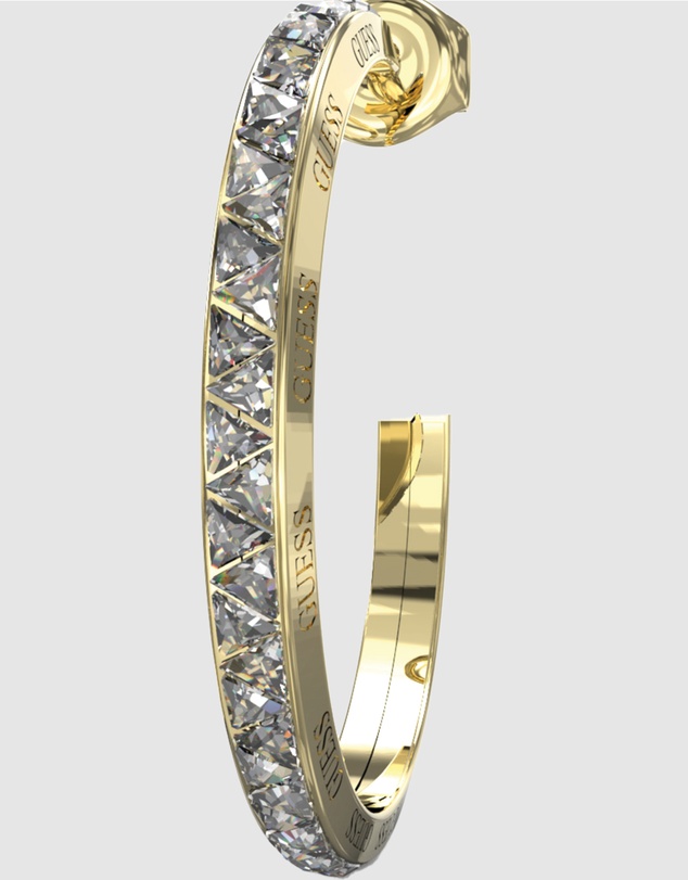 GUESS - Gold-Tone Trinity Hoop Earrings