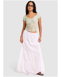 Alice In The Eve - Elsie Lace Off Shoulder Top