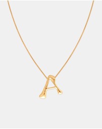 Astrid & Miyu - Initial Bold Pendant 18Ct Necklace