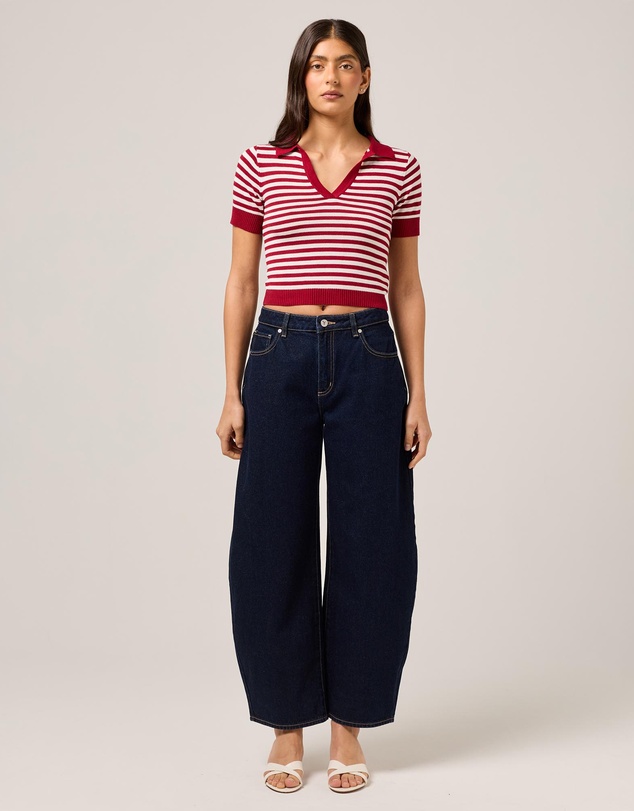 Res x Abrand - Mid Barrel Jeans
