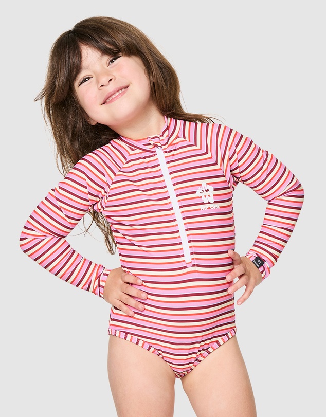 Rip Curl - Sunset Stripe LS Surfsuit - Babies-Teens
