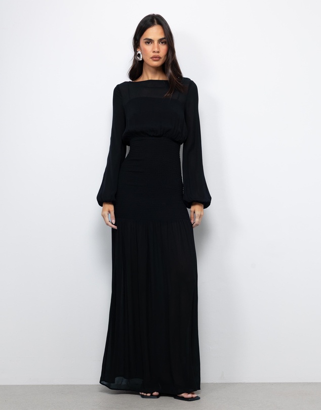 AERE - Tide Shirred Waist Maxi Dress