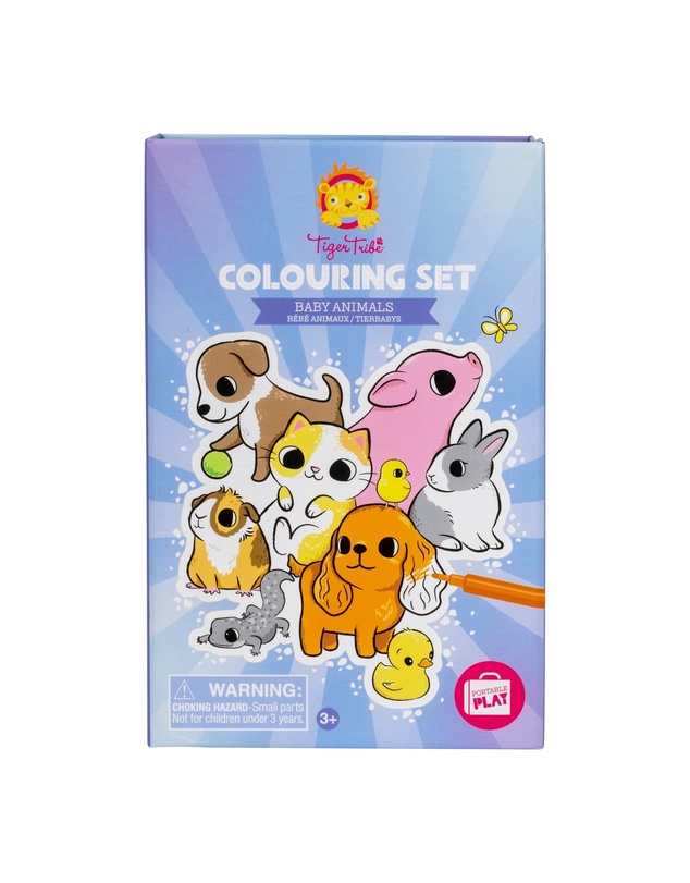 Tiger Tribe - Colouring Set Baby Animals