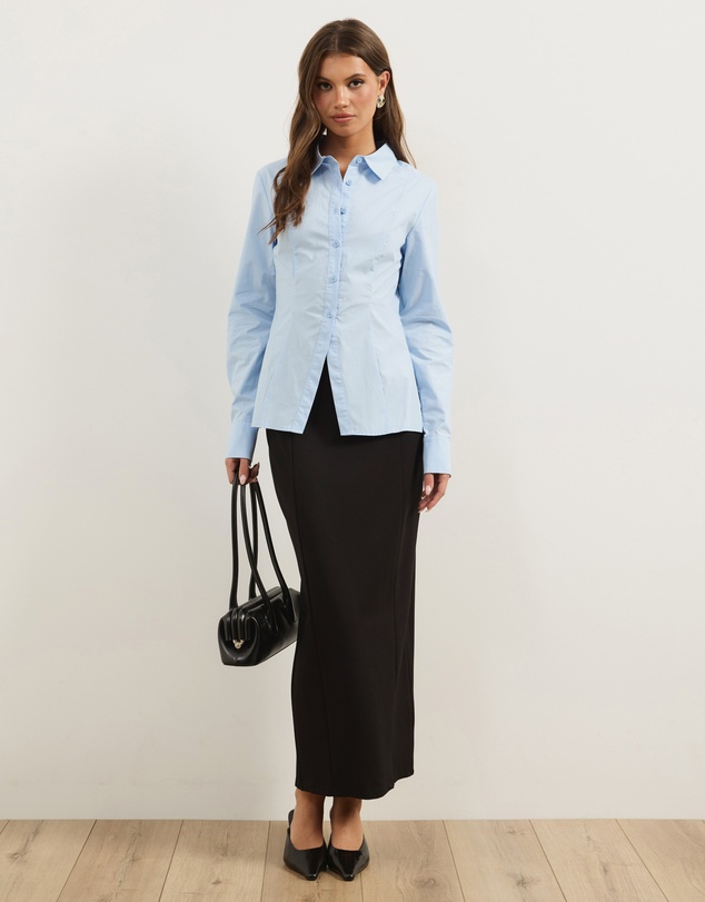 Atmos&Here - Ponte Pencil Maxi Skirt