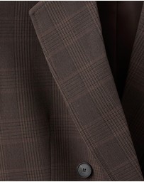 M.N.G - Double-Breasted Check Suit Jacket