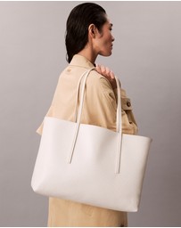 Calvin Klein - Allover Monogram Logo Tote Bag with Pouch