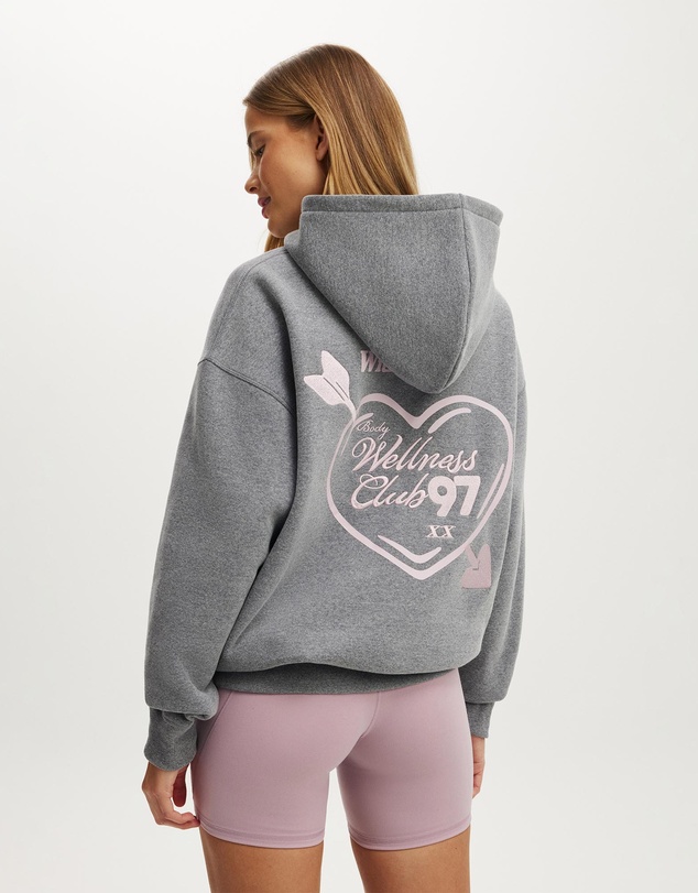Cotton On Body Active - Plush Premium Graphic Hoodie