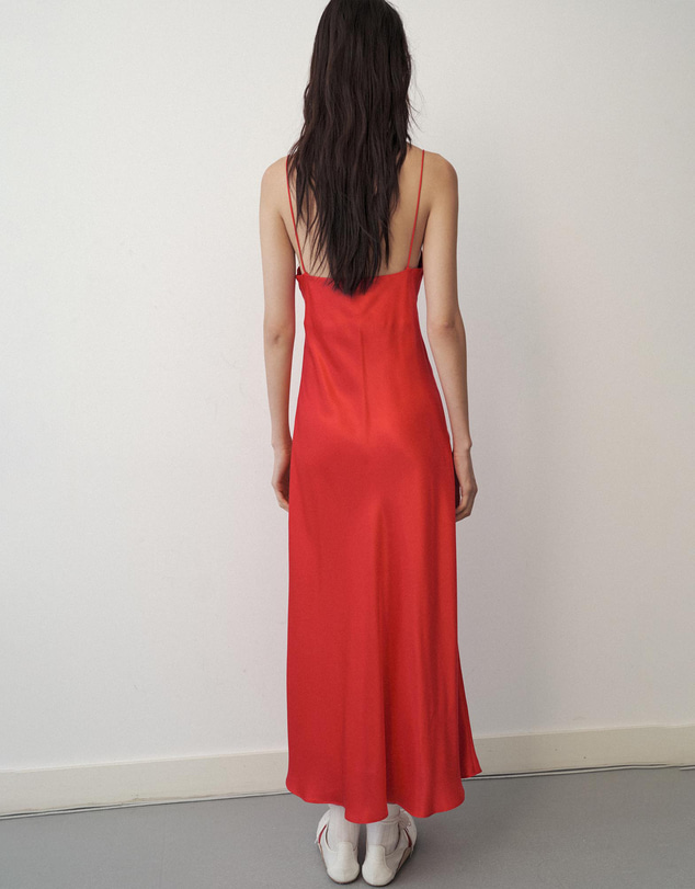 M.N.G - Silk V-Neck Dress