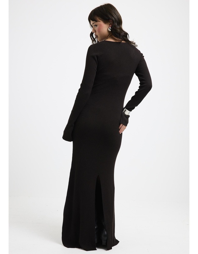 Subtitled - Virginia Long Sleeve Knit Maxi Dress