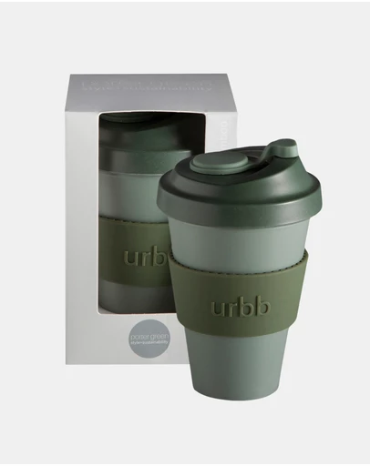 porter green - urbb | biodegradable bamboo coffee cup
