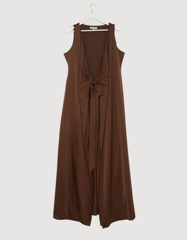 Revibe - Repaired CHANCERY Lani Sleeveless Wrap Maxi Dress - AU 16