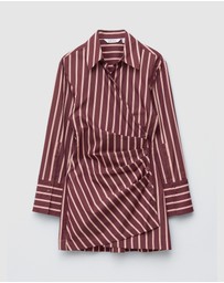 & Other Stories - Wrap Shirt Mini Dress