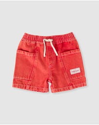 Goldie + Ace - Noah Denim Pocket Shorts - Babies-Kids