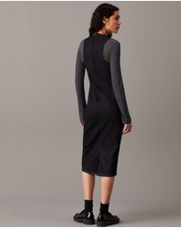 Calvin Klein Jeans - Denim Bodycon Midi Dress