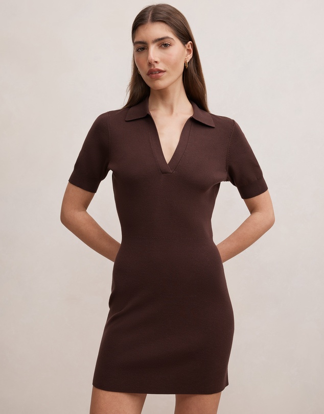 Forever New - Darci Polo Collar Knitted Dress