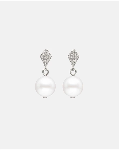 Stephanie Browne - Tiffany II Pearl Earrings
