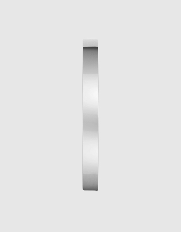 Nialaya Jewellery - Men's Silver Open Cuff Bangle