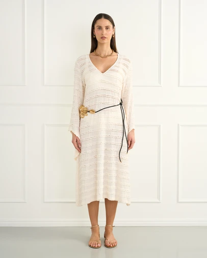 Heaven Australia - Cream Isabella Maxi Dress