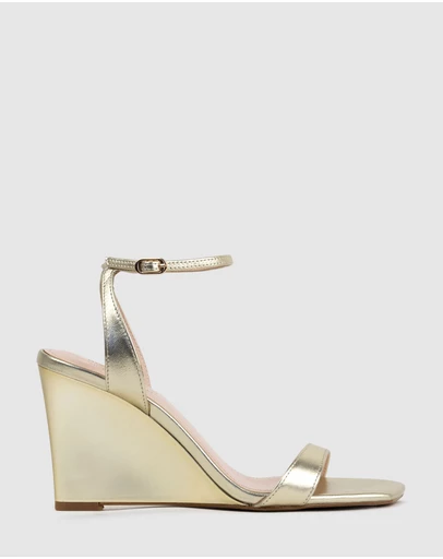 Edward Meller - SHANIA90 Single Strap Sandal on Wedge