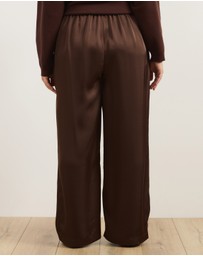 Atmos&Here Curvy - Safffy Satin Pants