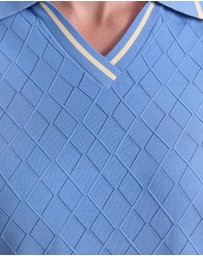 Sportscraft - Maxine Milano Argyle Knit Top