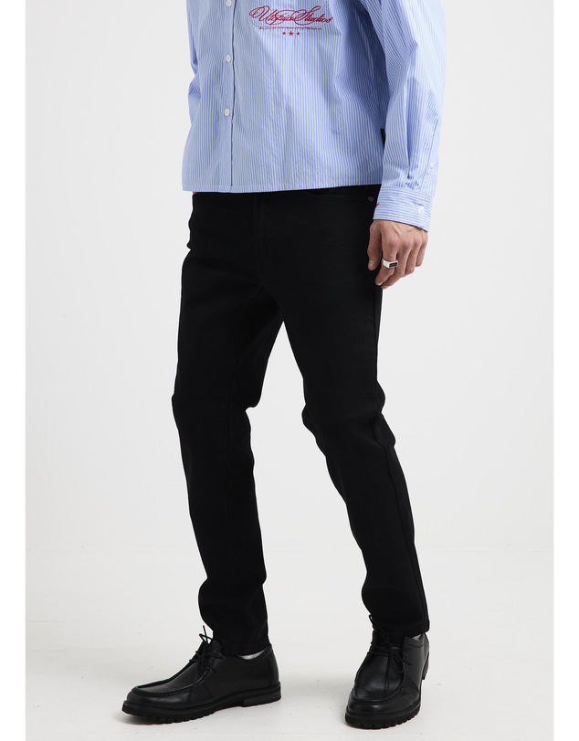 Black Noise White Rain - Brixton Straight Jeans