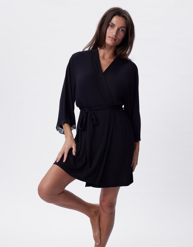 Bras N Things - Selene Short Wrap - Black