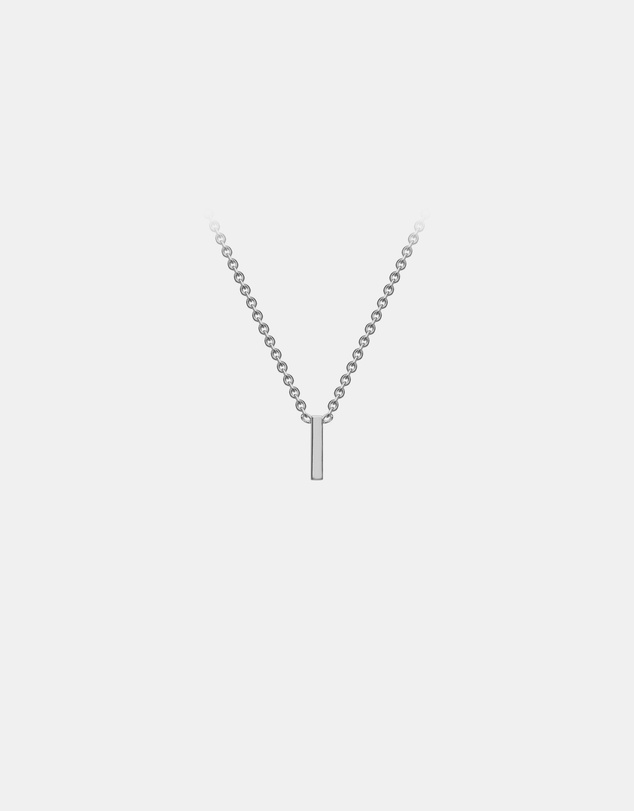 Zoe Olivia - 9K White Gold Initial I Necklace
