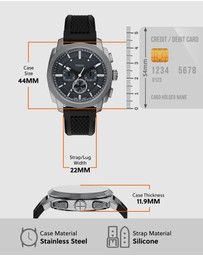 Fossil - Machine Black Chronograph Watch