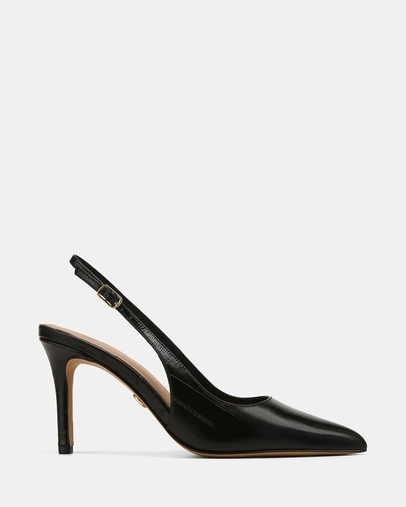 Wittner - Riker High Heels Black Eel Leather