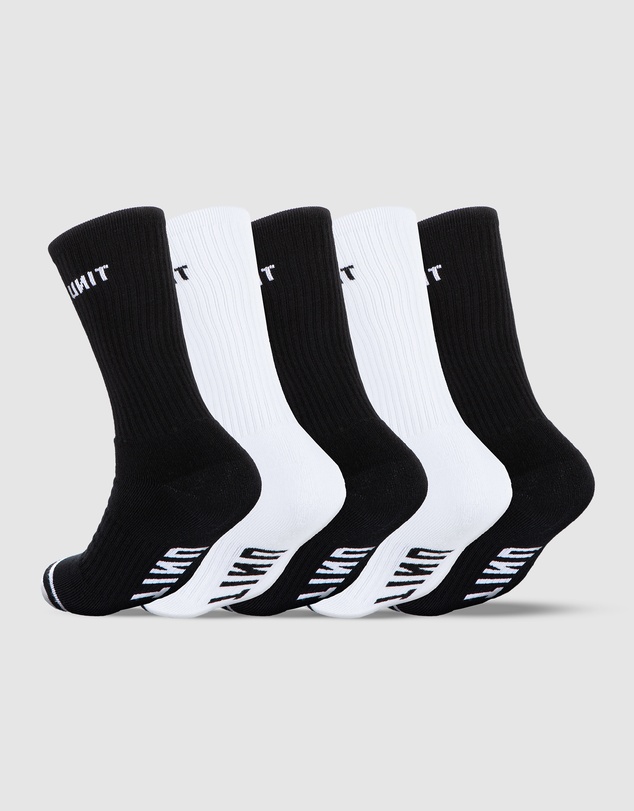 UNIT - UNIT Crew Hi Lux Men's Socks - 5 Pack