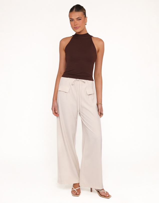 Petal & Pup - Aries Knit Halter Top - Brown