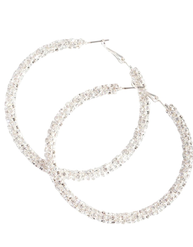 Lovisa - Diamante Hoop Earrings