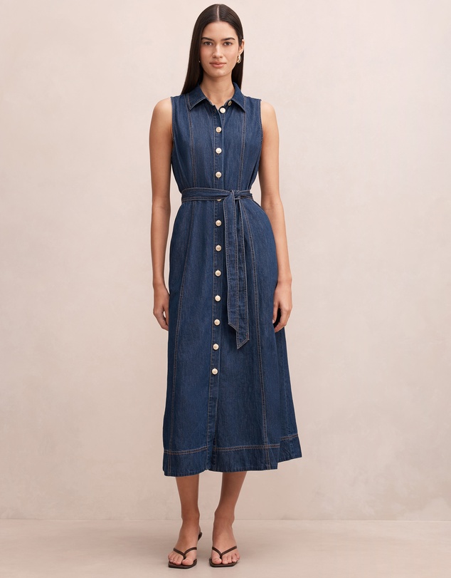 Forever New - Hailey Halter Neck Denim Dress