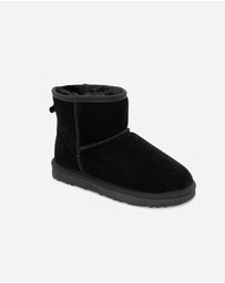 Ozwear Connection Uggs - Ugg Boots Genuine Australian Sheepskin Unisex Mini Classic Suede