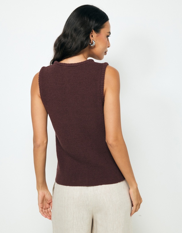 AERE - Lori Organic Cotton Knit Vest